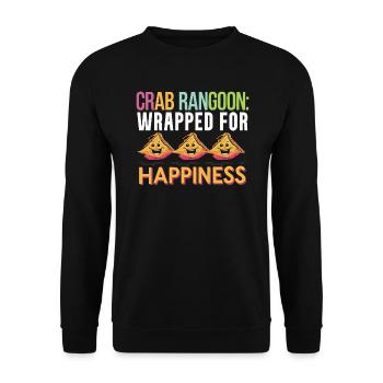 Krabben Rangun Liebhaber Amerikanisch Chinesisch Meeresfrüchte - Unisex Pullover - Schwarz - Vorne - Alina (178cm) & Michal (187cm)
