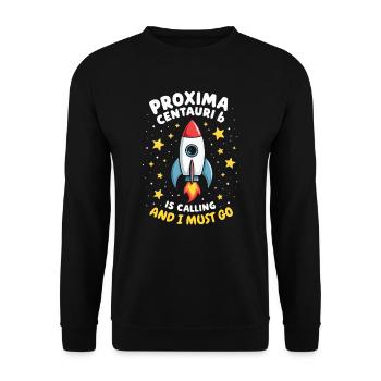 Exoplanète Univers Espace Astronome Astronomie - Sweat-shirt Unisexe - noir - Devant - Alina (178cm) & Michal (187cm)