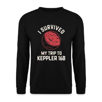 Exoplanète Univers Espace Astronome Astronomie - Sweat-shirt Unisexe - noir - Devant - Alina (178cm) & Michal (187cm)