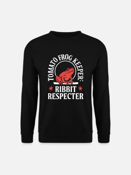 Tomate Frosch Liebhaber Tier Amphibie Frosch Kröte - Unisex Pullover - Schwarz