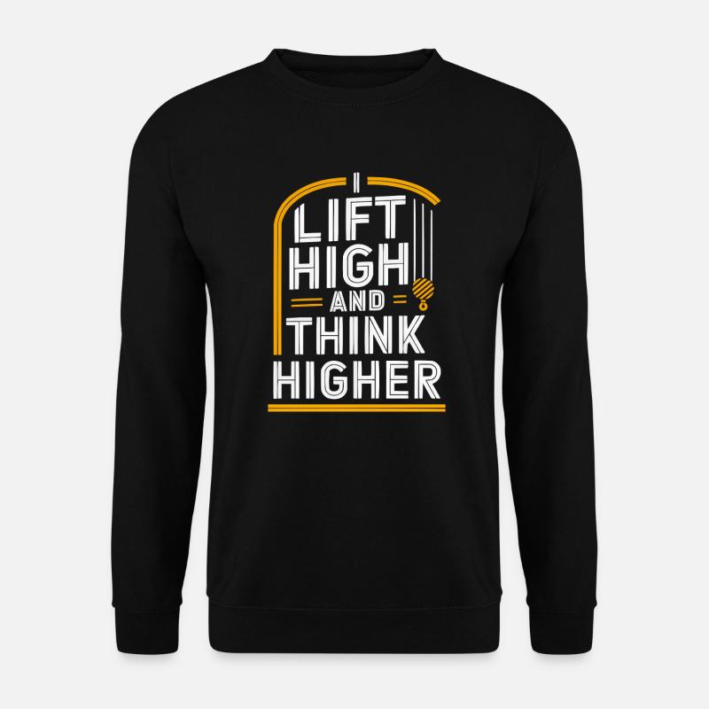 Beruf Kranführer Beruf Bauarbeiter - Unisex Pullover - Schwarz