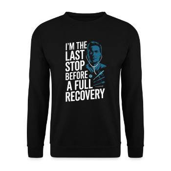 Orthopedic Surgeon Medical Medicine Orthopaedic - Unisex Sweatshirt - black - Front - Alina (178cm) & Michal (187cm)