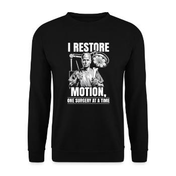 Orthopedic Surgeon Medical Medicine Orthopaedic - Unisex Sweatshirt - black - Front - Alina (178cm) & Michal (187cm)