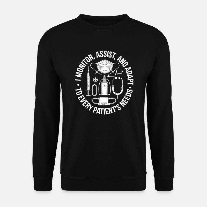 Anesthesia Technician Anesthesiologist Job - Unisex Sweatshirt - black