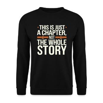 Orange Ribbon Acute Myeloid Leukemia Awareness - Unisex Sweatshirt - black - Front - Alina (178cm) & Michal (187cm)