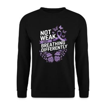 Trouble de la conscience du déficit en alpha-1 antitrypsine - Sweat-shirt Unisexe - noir - Devant - Alina (178cm) & Michal (187cm)