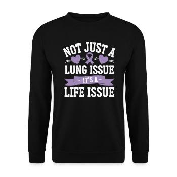 Trouble de la conscience du déficit en alpha-1 antitrypsine - Sweat-shirt Unisexe - noir - Devant - Alina (178cm) & Michal (187cm)