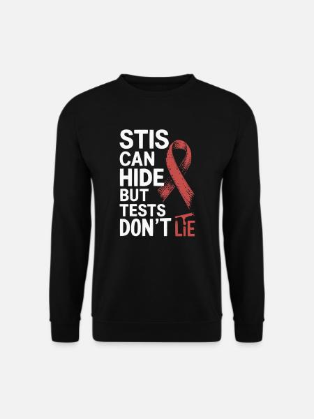 STI Awareness Sexually Transmitted Infections - Unisex Sweatshirt - black