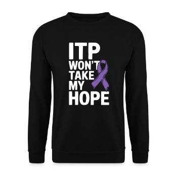 ITP Awareness Immune Thrombocytopenia Platelets - Unisex Sweatshirt - black - Front - Alina (178cm) & Michal (187cm)