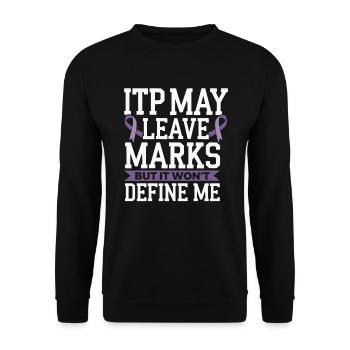 ITP Awareness Immune Thrombocytopenia Platelets - Unisex Sweatshirt - black - Front - Alina (178cm) & Michal (187cm)