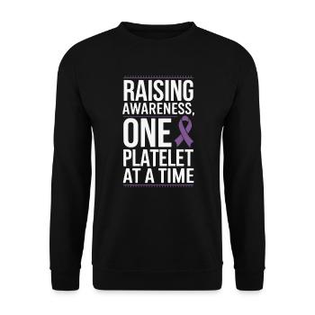 ITP Awareness Immune Thrombocytopenia Platelets - Unisex Sweatshirt - black - Front - Alina (178cm) & Michal (187cm)