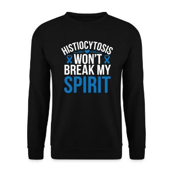 Histiozytose Bewusstsein Blutkrankheit Blaues Band - Unisex Pullover - Schwarz - Vorne - Alina (178cm) & Michal (187cm)