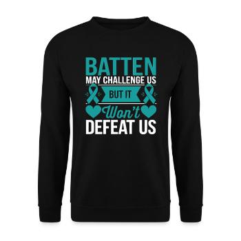 Batten Disease Awareness Krankheitsstörung - Unisex Pullover - Schwarz - Vorne - Alina (178cm) & Michal (187cm)