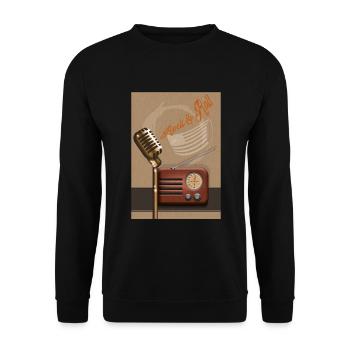 Musik singen - Unisex Pullover - Schwarz - Vorne - Alina (178cm) & Michal (187cm)