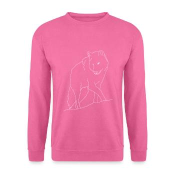 Wolf - Unisex Pullover - Pink - Vorne