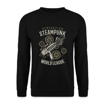 Steampunk - Unisex Sweatshirt - black - Front - Alina (178cm) & Michal (187cm)
