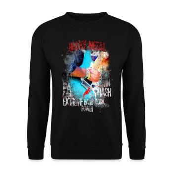 Heavy Metal - Sweat-shirt Unisexe - noir - Devant - Alina (178cm) & Michal (187cm)