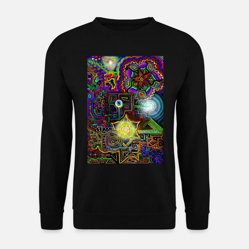 Psychedelic universe - Unisex Sweatshirt - black