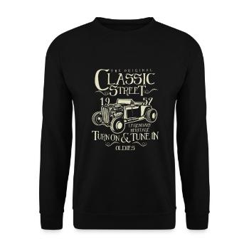 Hot Rod Classic - Sweat-shirt Unisexe - noir - Devant - Alina (178cm) & Michal (187cm)
