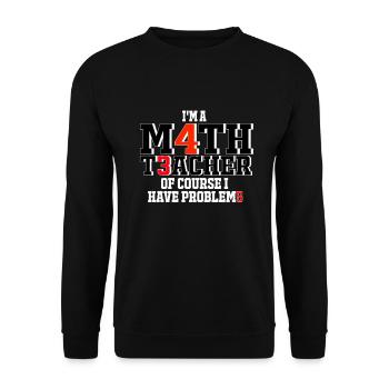 Problèmes des mathématiciens comme cadeaux et idées - Sweat-shirt Unisexe - noir - Devant - Alina (178cm) & Michal (187cm)