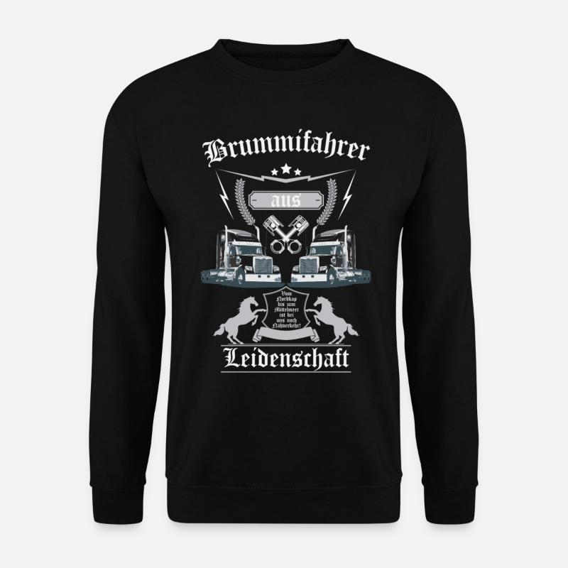 Trucker aus Leidenschaft - Unisex Pullover - Schwarz