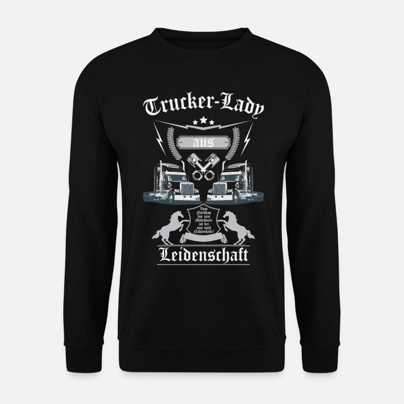 Trucker-Lady - Unisex Pullover - Schwarz