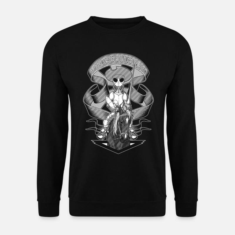 L’extraterrestre Don Quichotte - Version noire - Sweat-shirt Unisexe - noir