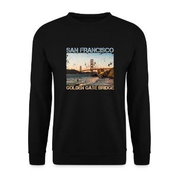 San Francisco - Sweat-shirt Unisexe - noir - Devant - Alina (178cm) & Michal (187cm)