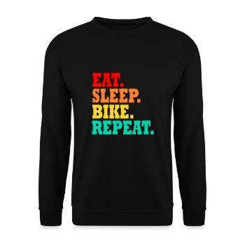 Vélo vélo vélo cadeau de vélo - Sweat-shirt Unisexe - noir - Devant - Alina (178cm) & Michal (187cm)