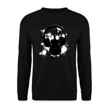 Casque guitare - Sweat-shirt Unisexe - noir - Devant - Alina (178cm) & Michal (187cm)