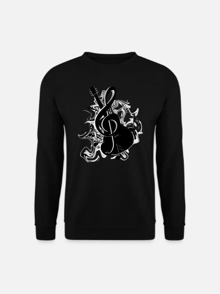 Gitarre - Unisex Pullover - Schwarz