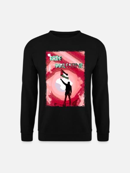 Free Palestine Flag P5 - Unisex Sweatshirt - black