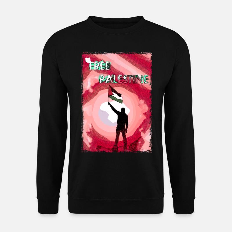 Drapeau de la Palestine libre P5 - Sweat-shirt Unisexe - noir