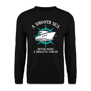 Smooth Sea Sailor - Unisex Pullover - Schwarz - Vorne - Alina (178cm) & Michal (187cm)