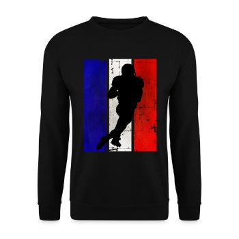 Football américain France Team Sport - Sweat-shirt Unisexe - noir - Devant - Alina (178cm) & Michal (187cm)