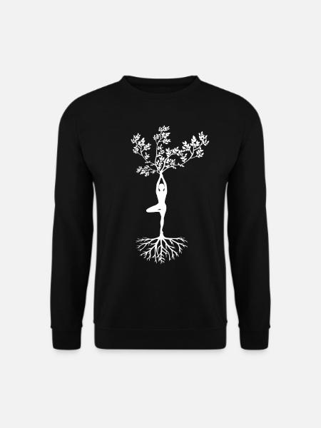 Yoga Baum Asana Fitness - Unisex Pullover - Schwarz