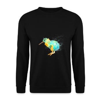 Kiwi - Unisex Pullover - Schwarz - Vorne - Alina (178cm) & Michal (187cm)