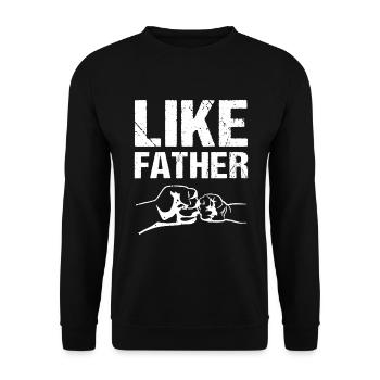 Comme Père Comme Fils - Sweat-shirt Unisexe - noir - Devant - Alina (178cm) & Michal (187cm)