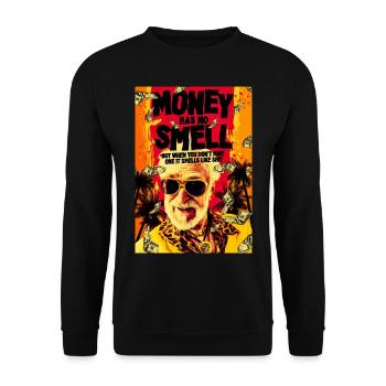 Money has no smell - Sweat-shirt Unisexe - noir - Devant - Alina (178cm) & Michal (187cm)