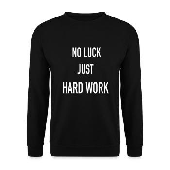 PAS DE CHANCE JUSTE DU TRAVAIL ACHARNÉ - Sweat-shirt Unisexe - noir - Devant - Alina (178cm) & Michal (187cm)