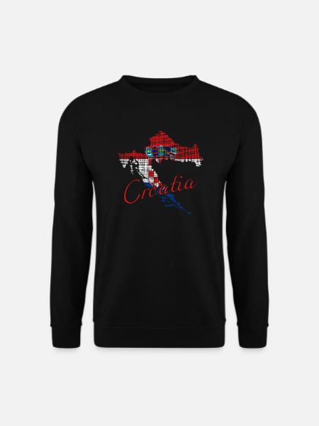 Croatia - Unisex Pullover - Schwarz