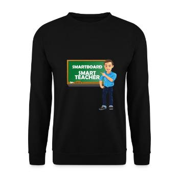 Enseignant intelligent - Sweat-shirt Unisexe - noir - Devant - Alina (178cm) & Michal (187cm)