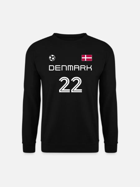 Danmark 2022 Dänemark Trikot Fussball Fan - Unisex Pullover - Schwarz