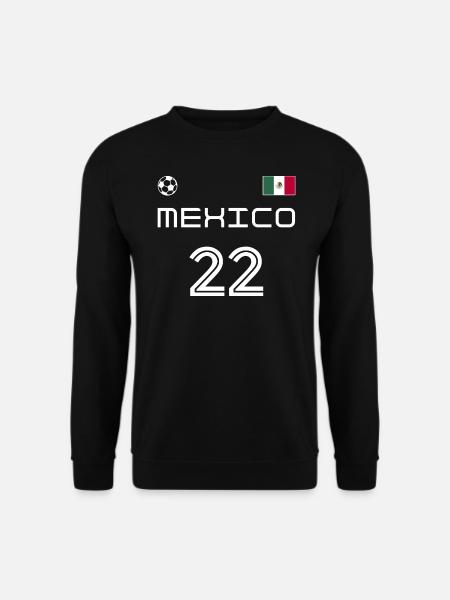 México 2022 Mexiko Trikot Fussball Fan - Unisex Pullover - Schwarz