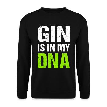 Gin is in my DNA Toast Gin - Unisex Sweatshirt - black - Front - Alina (178cm) & Michal (187cm)
