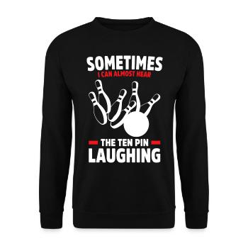 Bowling Bowler Gutter Strike Replacement Needles - Unisex Sweatshirt - black - Front - Alina (178cm) & Michal (187cm)