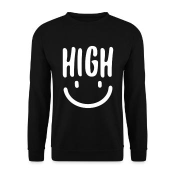 High Smile - Unisex Pullover - Schwarz - Vorne - Alina (178cm) & Michal (187cm)