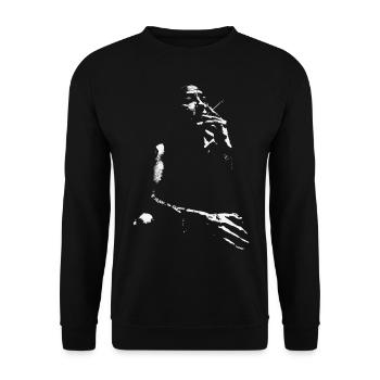 Woman classic t-shirt - Unisex Sweatshirt - black - Front - Alina (178cm) & Michal (187cm)