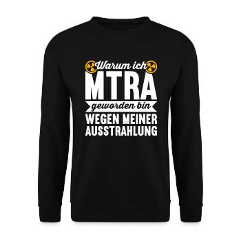 MTRA Röntgen Radiologie Radiologe - Unisex Pullover - Schwarz - Vorne - Alina (178cm) & Michal (187cm)