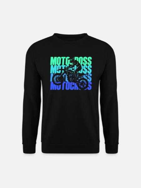 Motorrad Dirtbike Biker Kinder Jungen Motocross - Unisex Pullover - Schwarz